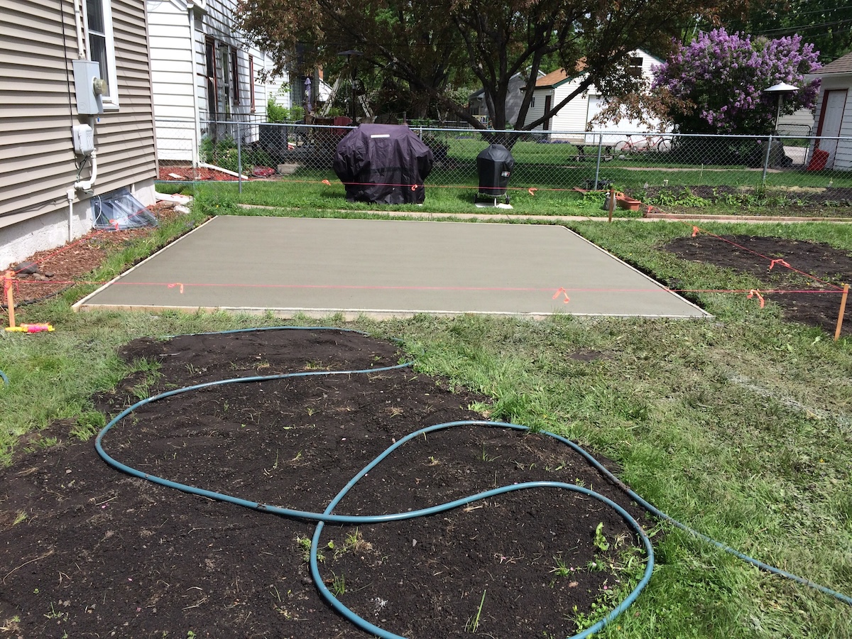Backyard patio second angle