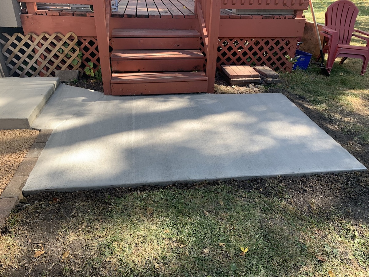 Completed stair landing